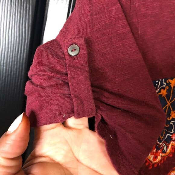 Anthropologie Meadow Rue Blouse Womens XS Medallion Boho Short Sleeve Tunic - Picture 3 of 7